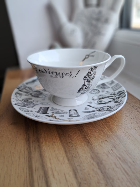 Alice in wonderland Tea cup & Saucer