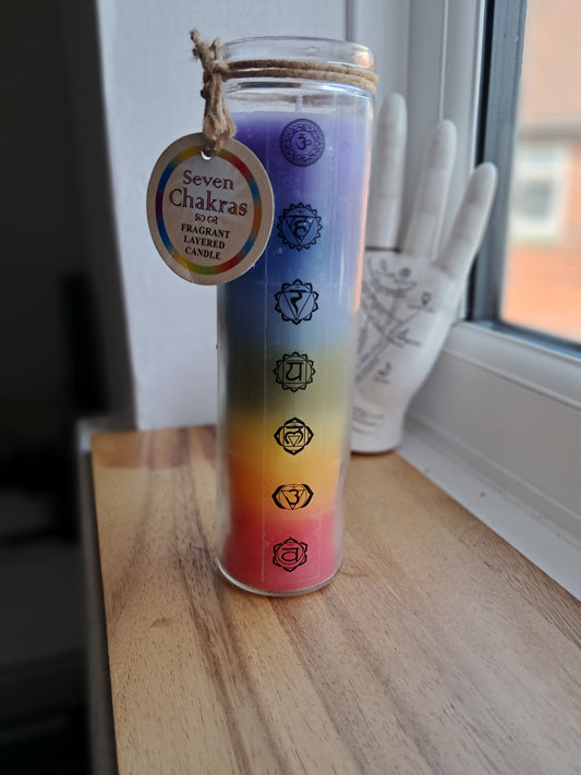 Seven Chakra Candle